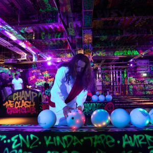 Jesus Bowling at Lane 7 Xmas Booking