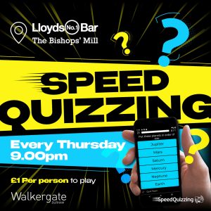 Speed Quizzing at The Bishops Mill