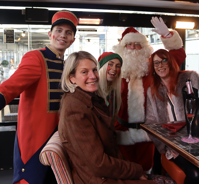 Santa making more friends
