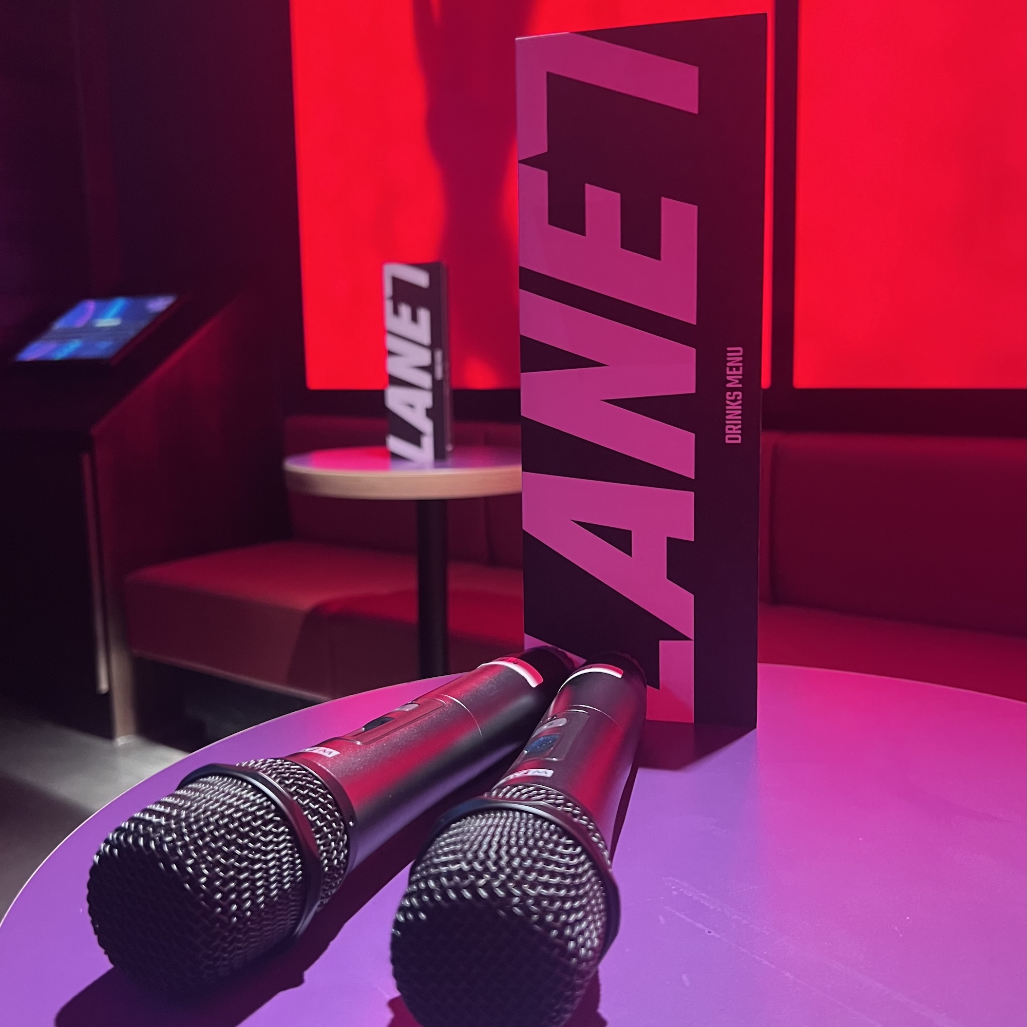 LANE7 Durham karaoke booth